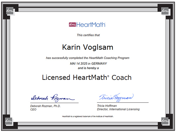 Zertifikat HeartMath